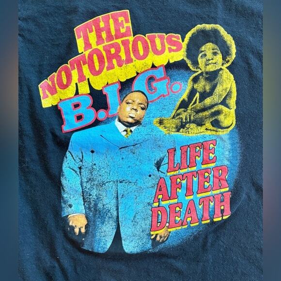 Men’s Merch Traffic Biggie Smalls Notorious B.I.G. Graphic Tee Shirt, Size Small - Picture 3 of 4